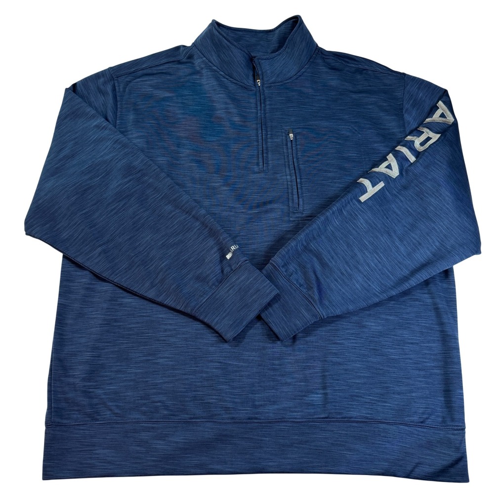 Ariat Tek Cold Series 1/4 Zip Fleece Pullover Jacket Space Dye Men's XL Gorpcore